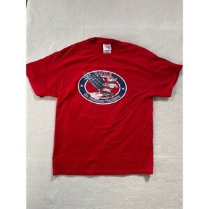 Tennessee River Mens Large T-Shirt Red Eagle An American Tradition Graphic Tee